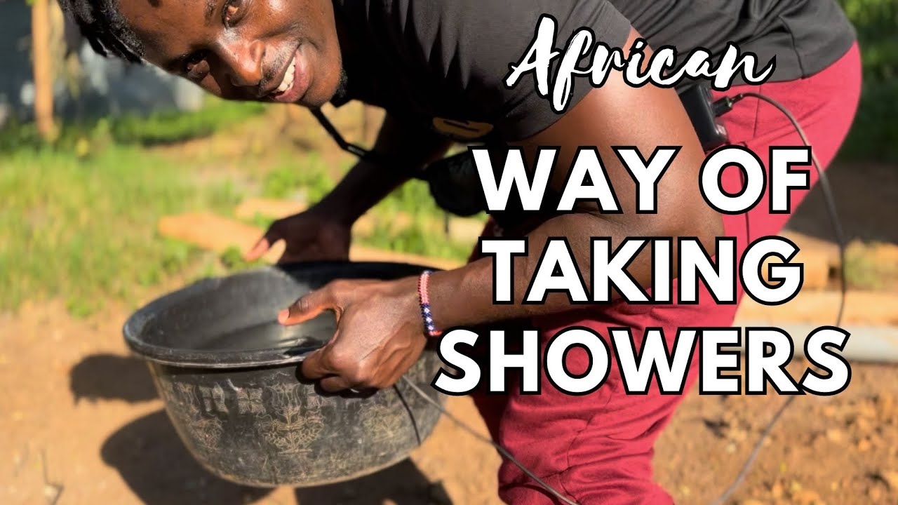 African Way of taking a Shower / Bath in my Village - YouTube
