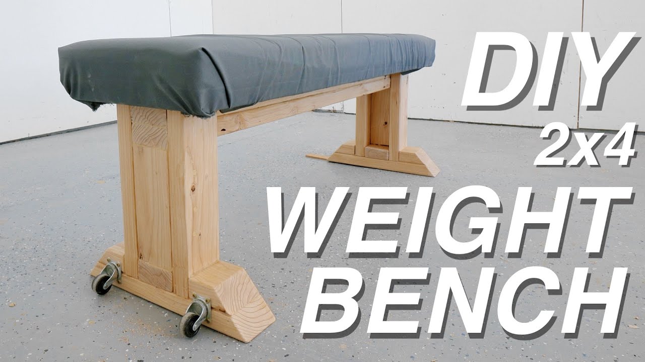 DIY WEIGHT BENCH from 2x4's