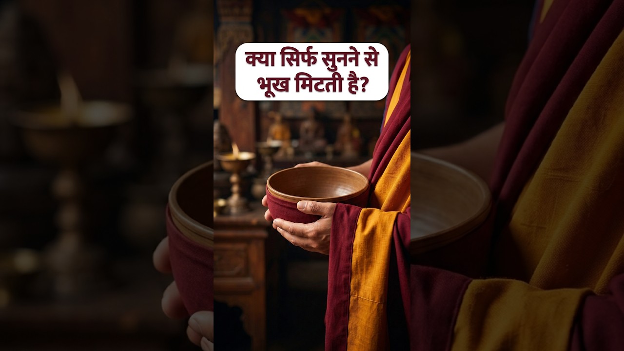 क्या सिर्फ सुनने से भूख मिटती है? साधना का असली मतलब