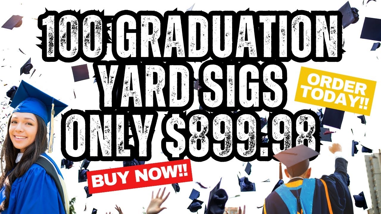 Make Graduation 2026 UNFORGETTABLE! 🎓 Custom Yard Signs are Here!