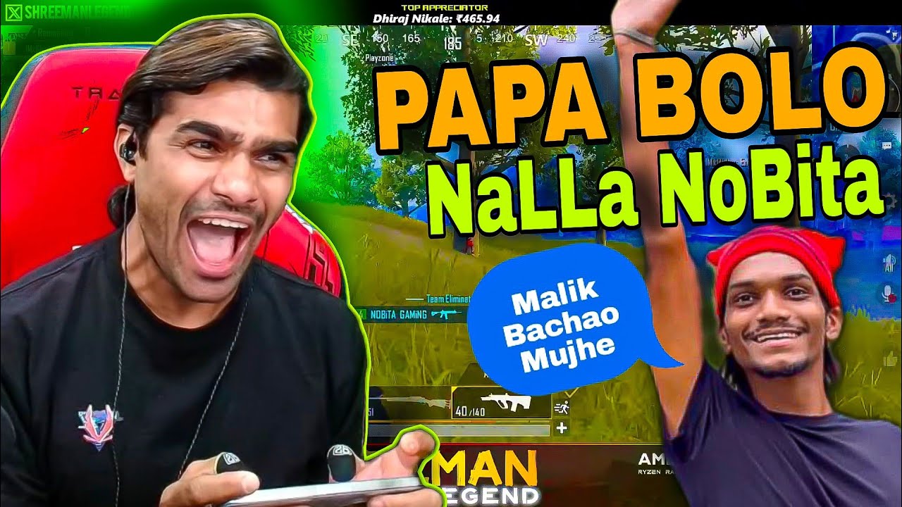 Shreeman Legend Bgmi LastZone Funny Sniper Vs Sniper Moments 2025 || Shreeman Legend Angry On Nobita