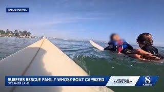 GoPro captures Steamer Lane rescue as teen surfer saves child after capsize