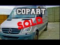 Winning the bid at Copart online Salvage Auction / Mercedes sprinter RV