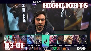 RGE vs S04 - Game 1 Highlights | Round 3 LEC 2021 Spring Playoffs | Rogue vs Schalke 04 G1