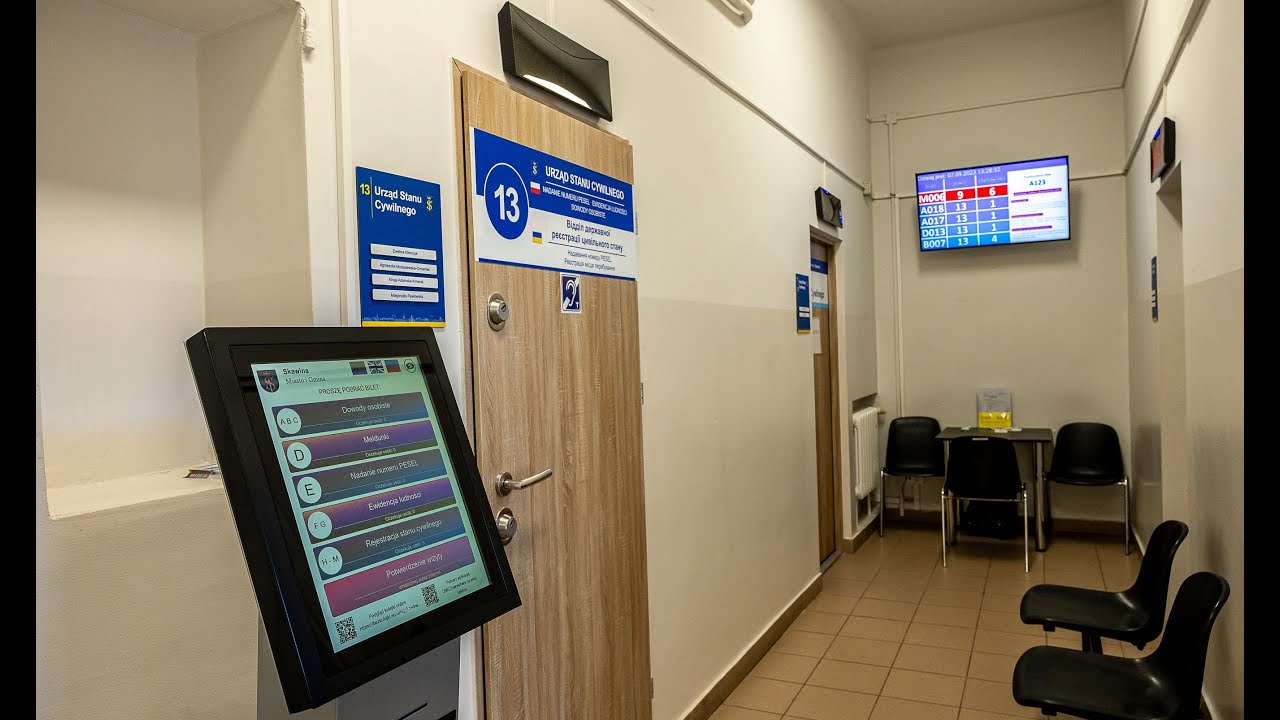 Biletomat w Urzędzie Stanu Cywilnego