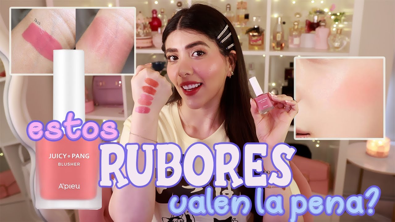 Probé 5 TONOS de Los RUBORES de A'PIEU ⭐️ Juicy-Pang WATER BLUSHER 🌙VaneVane