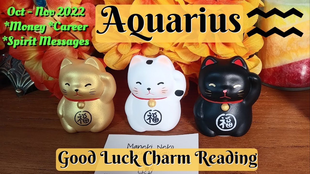 ♒AQUARIUS🎃*MONEY *CAREER *SPIRIT MESSAGES🎃GOOD LUCK CHARM TAROT