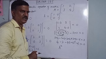 DIPLOMA CET - Engg Maths MATRICES & DETERMINANT (part 3 of 4)