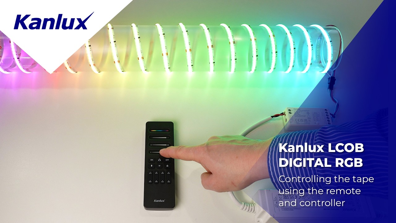 Custom Colour | Kanlux LCOB DIGITAL RGB - Strip Control with Remote and Controller