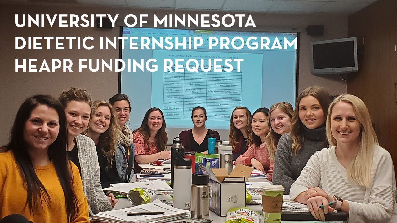 U of M Dietetic Internship Program HEAPR Funding Request - YouTube