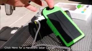 (:Обзор:) Солнечная USB-батарея ~5000 мАч~ Устойчивая к атмосферным воздействиям