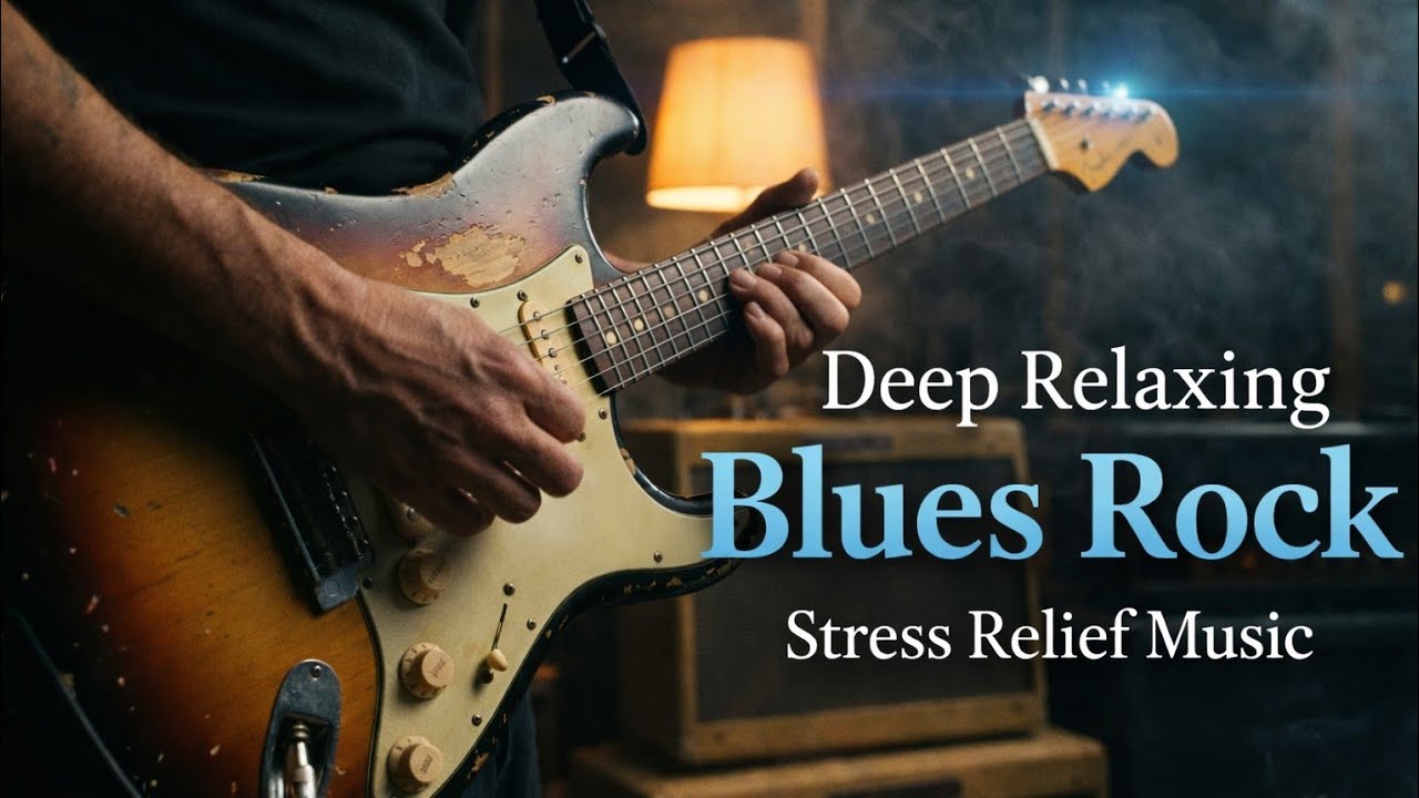 Deep Relaxing Blues Rock Vol. 2 🎸 Stress Relief Music for Sleep & Study