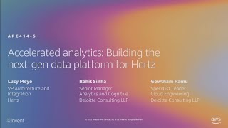 AWS re:Invent 2019: Accelerated analytics: Building the next-gen data platform for Hertz (ARC414-S)