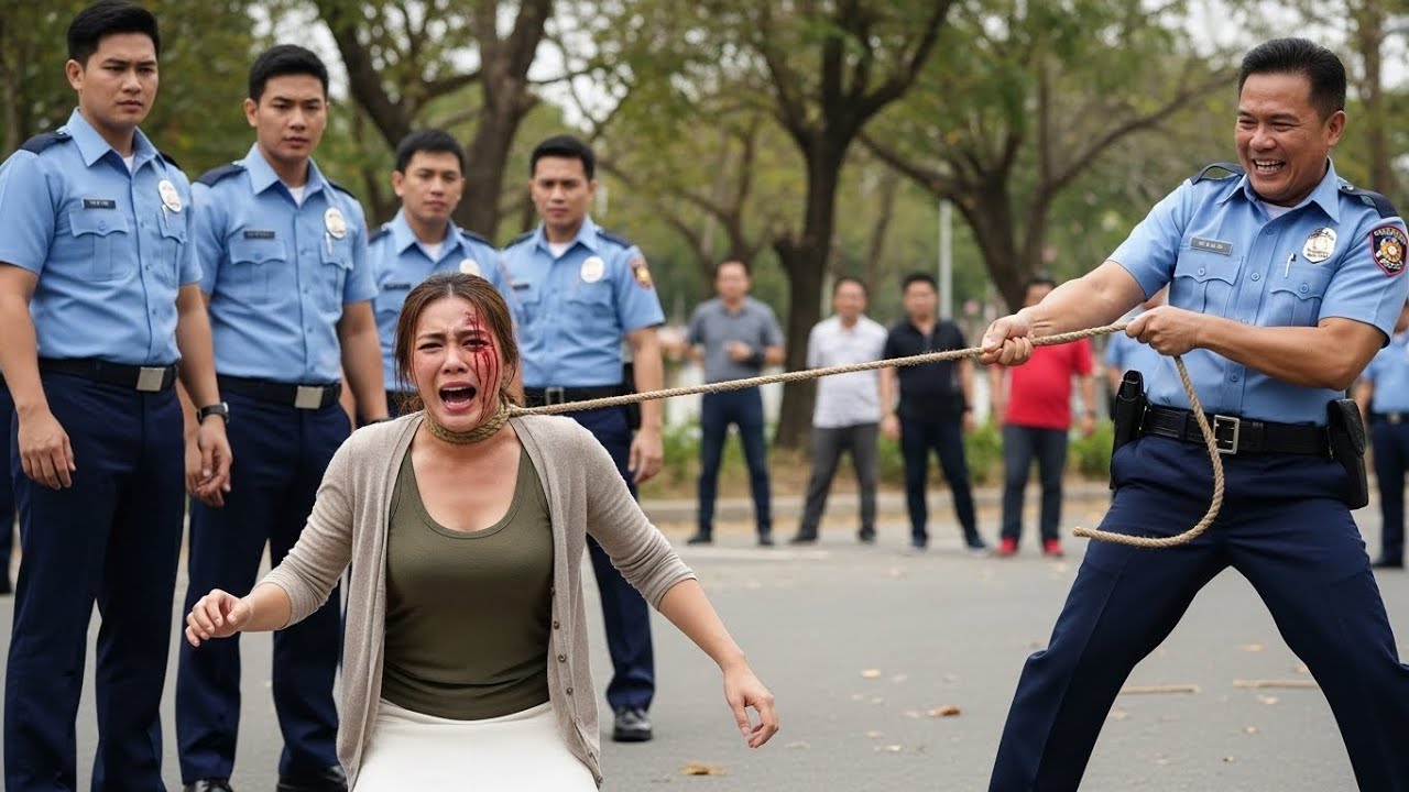 Yumanig‼️ Hambog na pulis isinabit sa puno—babae gumamit ng anting-anting!