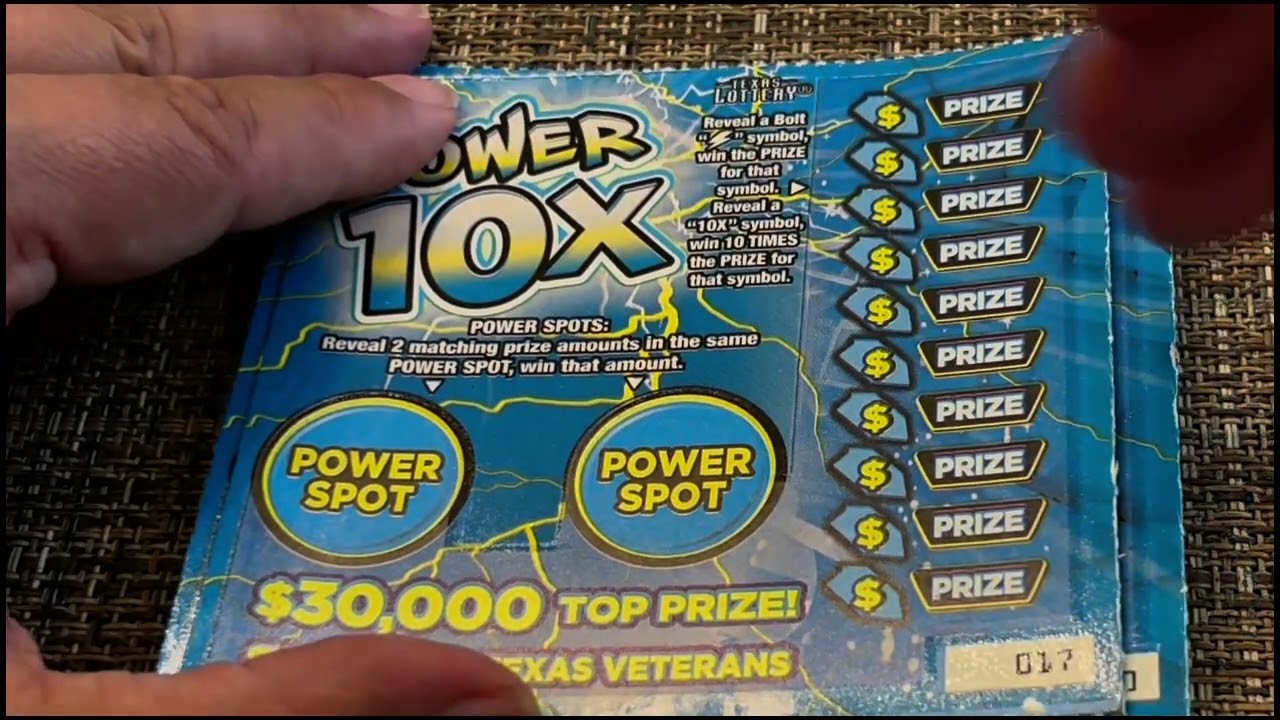 Playing Power 10x Texas Lottery Scratch Tickets