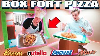 BOX FORT PIZZA RESTAURANT 📦🍕Grootste CHOCOLADE Pizza, Nutella, Reese's Pieces, Mars Bar en meer!!!
