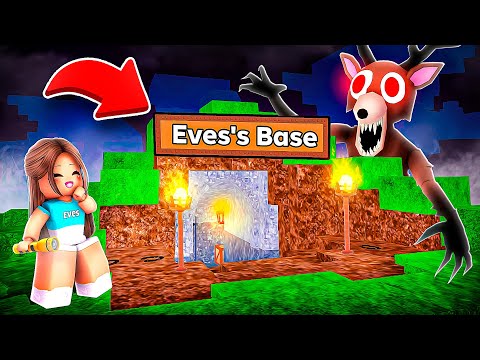 I Survived In A CAVE in 99 Nights In The Forest Roblox..