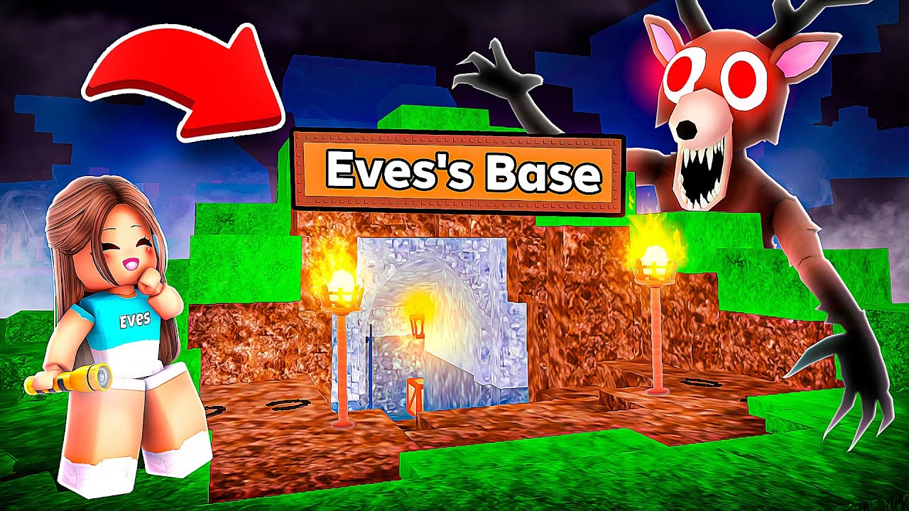 I Survived In A CAVE in 99 Nights In The Forest Roblox..