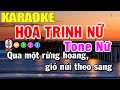 Hoa trinh n karaoke tone n nhc sng  trng hiu