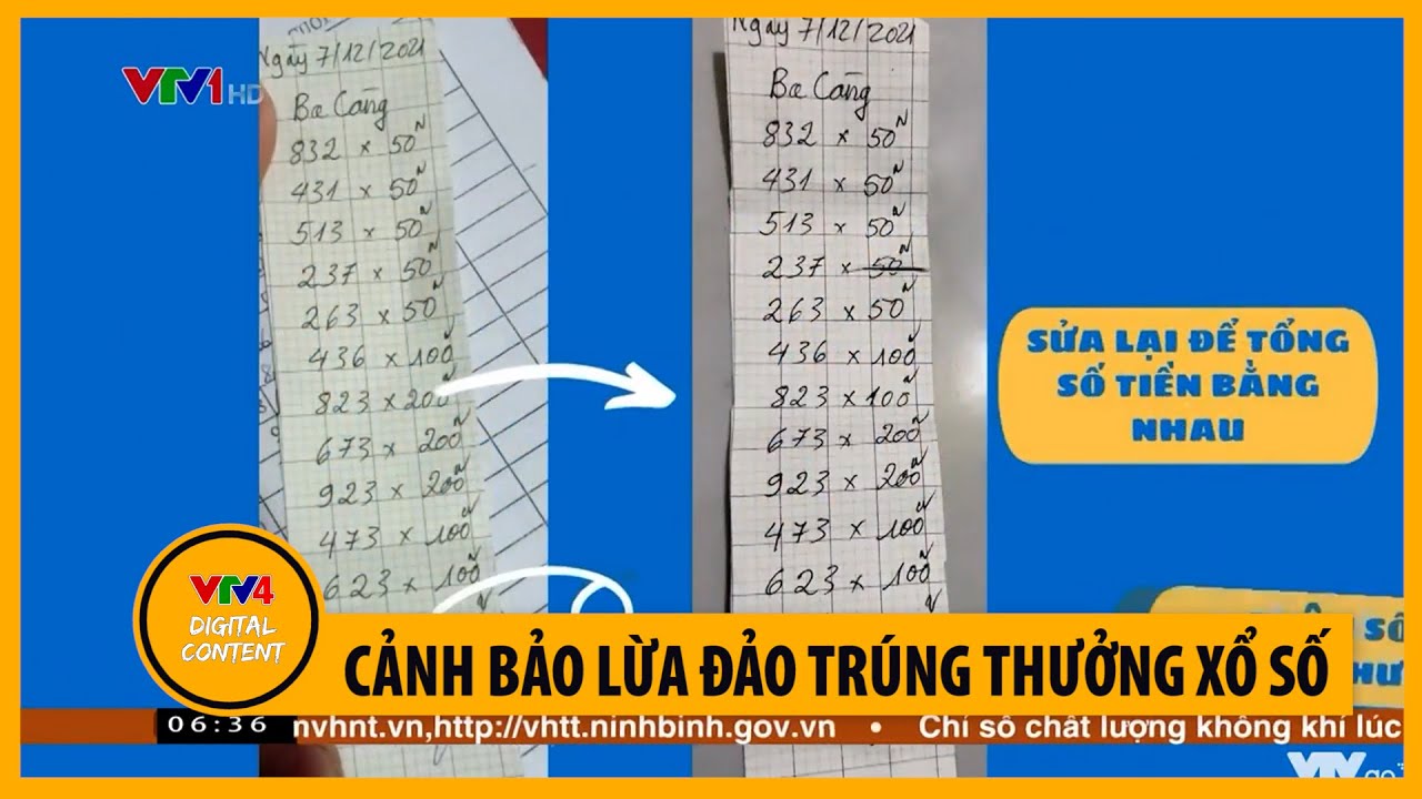 Cảnh bảo lừa đảo trúng thưởng xổ số | VTV4 - youtube