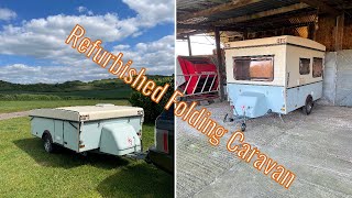 I refurbished a vintage folding caravan!! by Camping and cooking family 2,451 views 3 months ago 11 minutes, 18 seconds