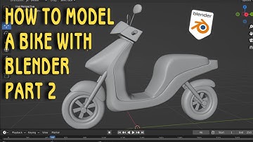 blender 3d: Blender Tutorial - How to model a Vespa in blender, blender software.