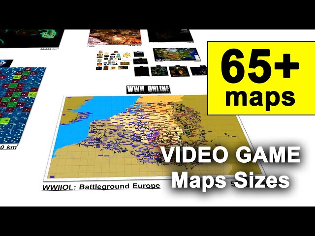🕹️ VIDEO GAME MAP Size Comparison (REAL SCALE) 🎮 