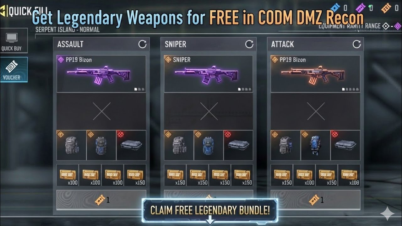 Dmz Ranks Codm How to Get Free Legendary Weapons in CODM DMZ Recon - YouTube