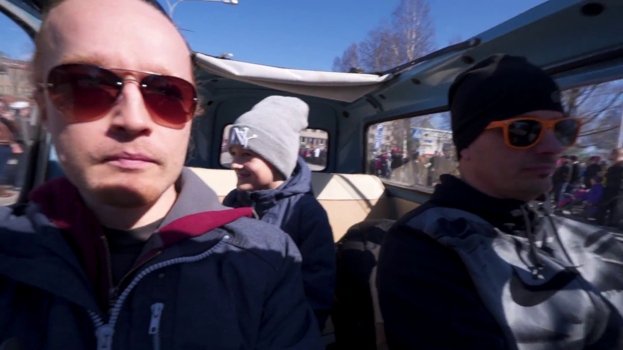 Vanhojen autojen kulkue 2017 Joensuu