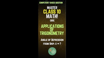 CBSE - CLASS 10 - #applicationsoftrigonometry #englishmedium #competencybasedquestions #2marks