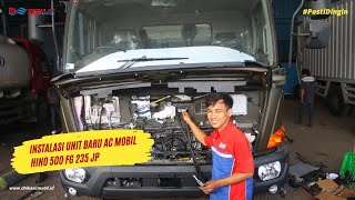PASANG AC  MOBIL HINO 500 FG 235 JP PAKAI DENSO