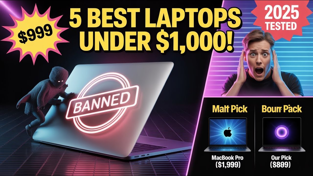2025's 5 BEST Laptops Under $1,000 (One is ILLEGALLY Good!)