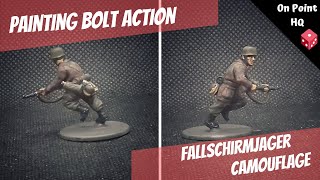 Bolt Action Painting - attempting Fallschirmjager camouflage