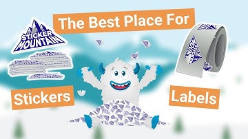 The Best Place For Custom Stickers and Labels | Sticker Mountain #customlabels #customstickers