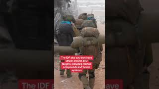 IDF release footage of ground operation in Gaza Strip #israel #skynews #hamas