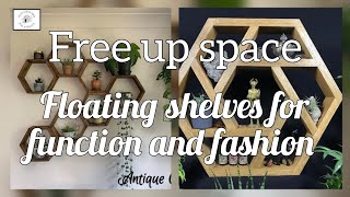 Elevate elegance of your home decor with  stylish floating Shelves | trending home decor