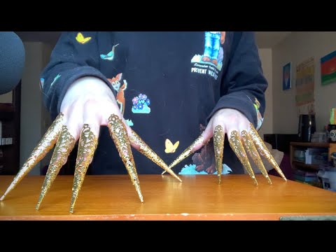 Nail Scratching Wood w/ CLAWS! ASMR | No Talking