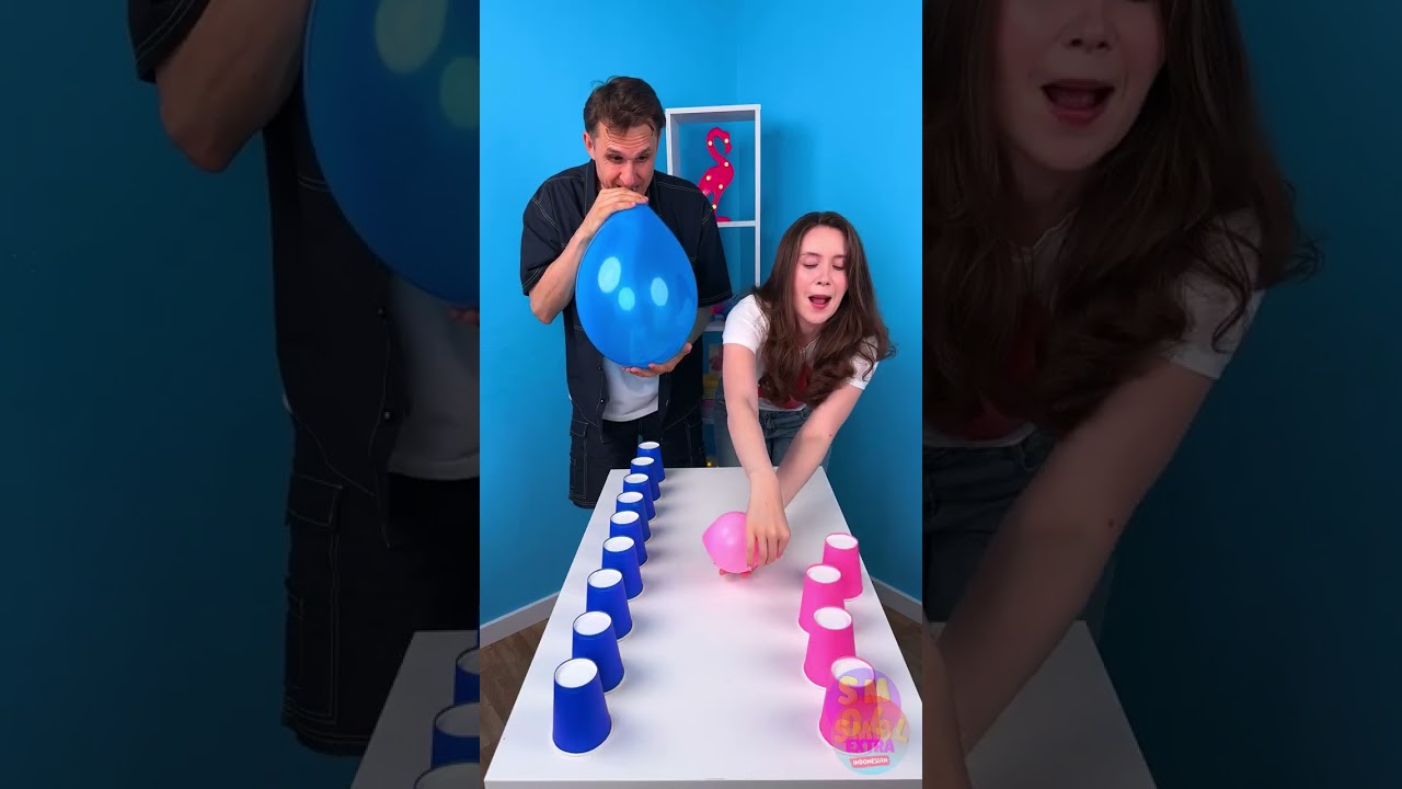 Tantangan Balon Dengan Gelas Plastik 🎈🤩 