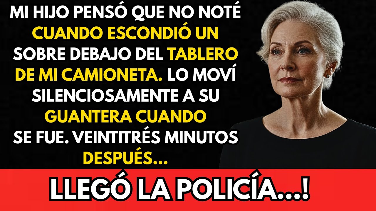 Mi Hijo Pensó Que No Me Di Cuenta Cuando Escondió Un Sobre Bajo El Tablero De Mi Camioneta-Lo Moví A