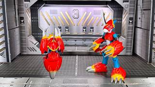 Digivolving Flamedramon / Digi-Egg of Courage Toy Review - Digimon Adventure 02 - Bandai 2000