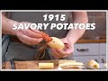 1915 Savoury Potatoes - Sausage Stuffed Potatoes - Old Cookbook Show