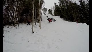 Watch Out, Sled Coming Down!! (4K HD) | JUST SNOWMOBILES