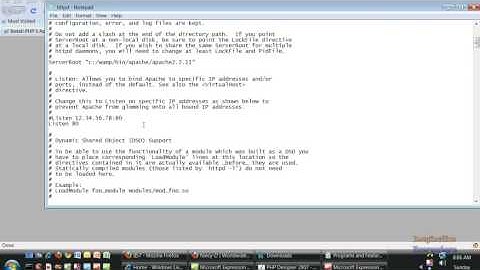 PEAR Video Tutorial 2 Installing WAMP