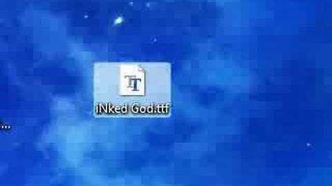 installing fonts in windows vista