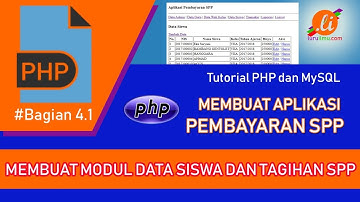 PHP dan MySQL - Membuat Aplikasi Pembayaran SPP (Bagian 4.1)