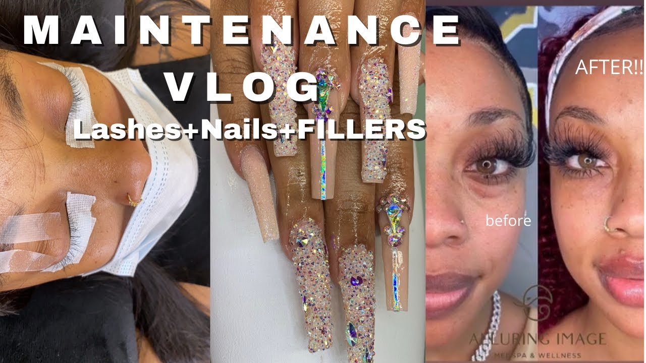 $2000 MAINTENANCE VLOG! More Fillers? Lips x cheeks + Nails + Lash Extensions