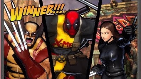 Ultimate Marvel vs Capcom 3: Deadpool, Wolverine, X-23 Arcade playthrough (DP & Wolverine team)