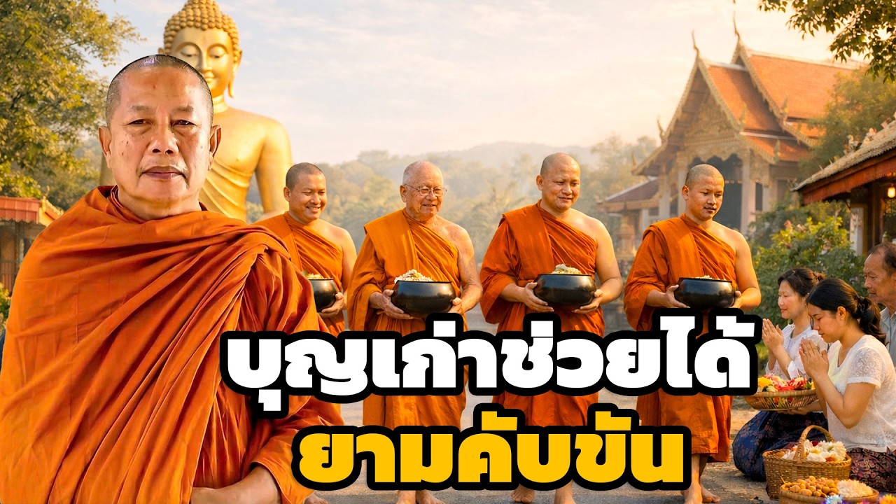 บุญที่ทำไว้ก่อน  จะช่วยยามคับขัน ธรรมะคลายทุกข์ พระมหาบุญช่วย ปัญญาวชิโร 9