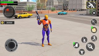 Grand Flying Robot Rope Hero - Crime City Gangster Game Passport Gameplay screenshot 3