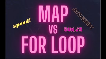 Is map faster than a for loop in JavaScript? (no, but sometimes yes)